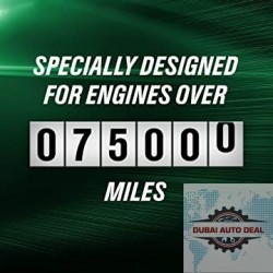 Castrol 03100 GTX High Mileage 5W-20 Synthetic Blend Motor Oil, 5 Quart